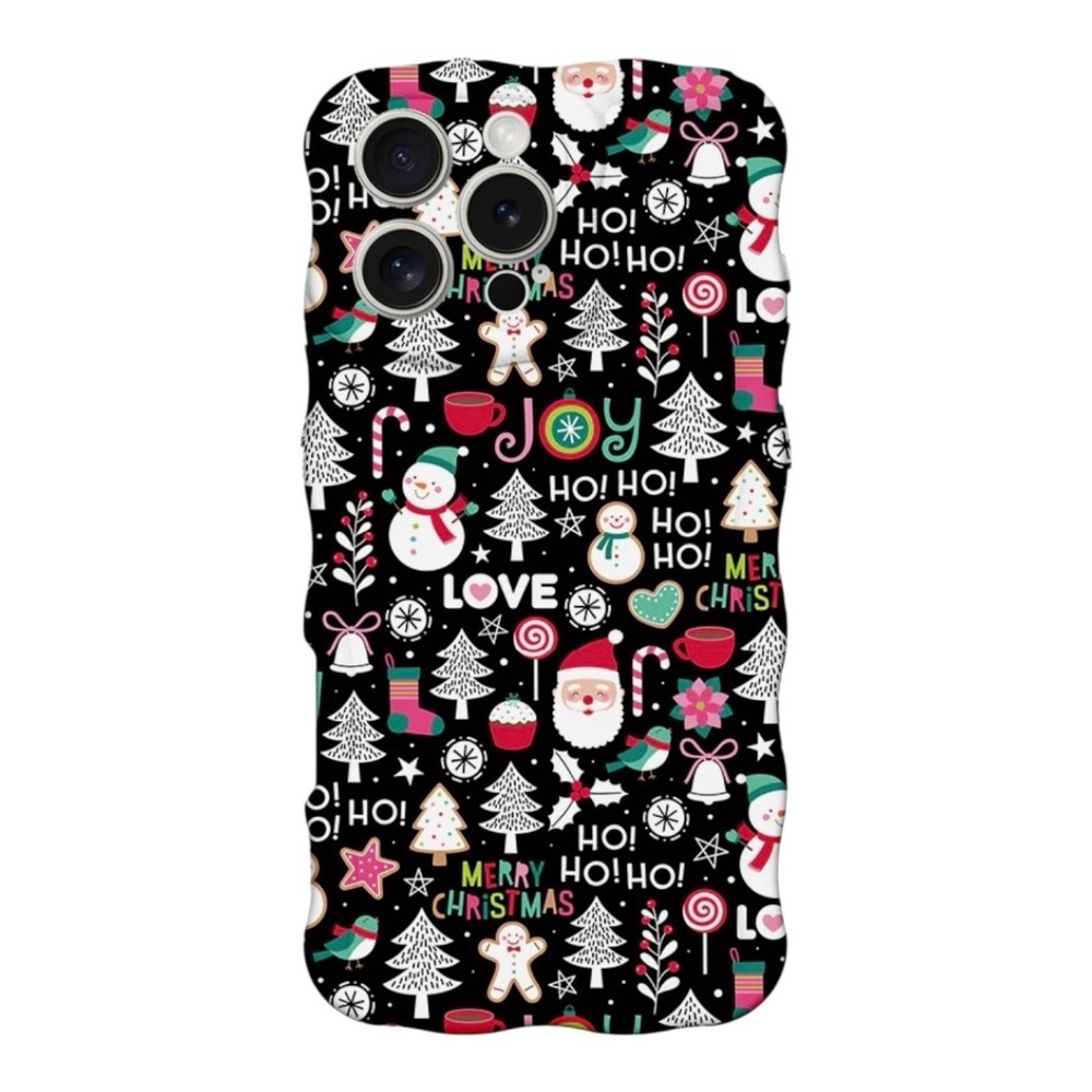 Festive Christmas Themed Phone Case and Matching Apple Watch band. iPhone 15